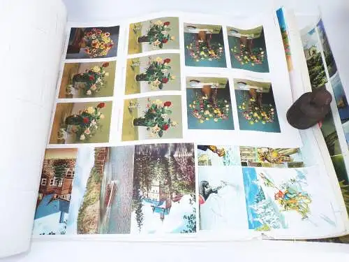 Druckbögen Muster DDR Ansichtskarten Postkarten Mecki Blumen Künster