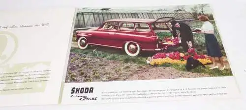 Prospekt Skoda Octavia 1960er Oldtimer 