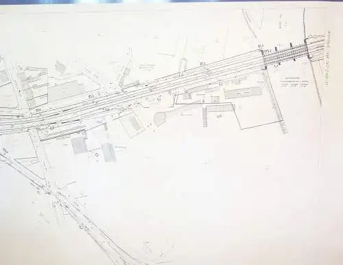 Deutsche Reichsbahn Lageplan Bahnhof Cottbus 1984