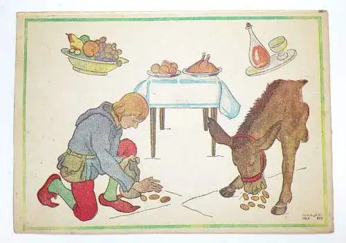 Das kleine Märchen Malbuch Zwerge 1947