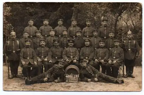 Foto Ak Soldaten Landwehr IR 6 Neuhammer Queis Sagan Schlesien 1915