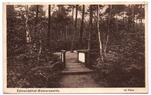 Ak Edmundsthal Siemerswalde Park