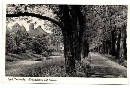 Ak Bad Neuenahr Lindenstrasse mit Kasino 1954 Ahrweiler