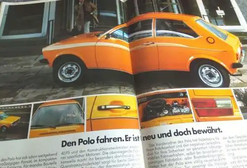 Auto Volkswagen Broschüre original mit Preisliste der Polo 1975