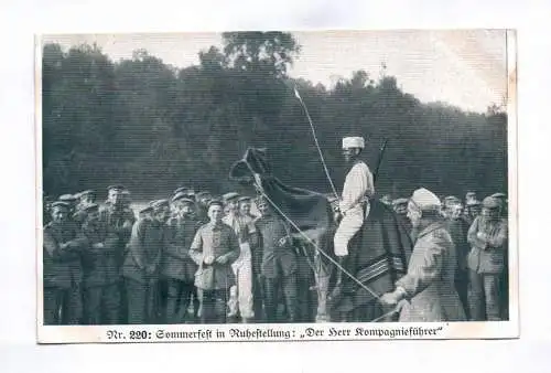 Ak Nr 220 Sommerfest in Ruhestellung Der Herr Kompagnieführer Soldaten 1 Wk