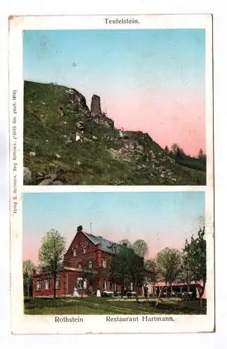 Ak Teufelstein Sohland Rothstein Restaurant Hartmann DR