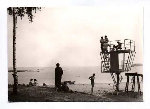 Foto Ak Kollm Kreis Niesky Stausee Quitzdorf Badestrand 1982 Aussichtsturm