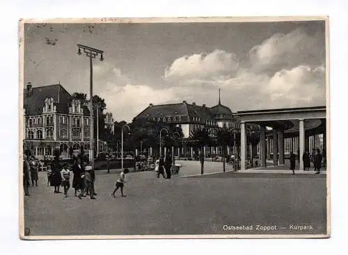 Ak Ostseebad Zoppot Kurpark Sopot 1931 Polen