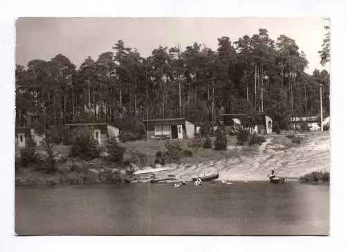Ak Stausee Quitzdorf Kreis Niesky Bungalowsiedlung KIM 1982