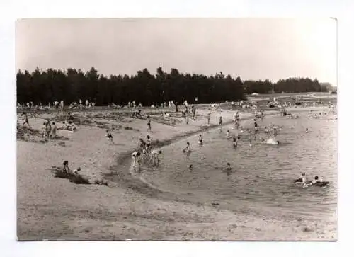 Foto Ak Kollm Kreis Niesky Stausee Quitzdorf Badestrand 1982
