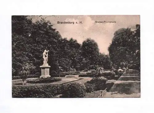 Ak Brandenburg an der Havel Graben Promenade 1920