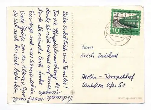 Künstler Ak Herzliche Pfingstgrüße 1957 musizierender Maikäfer mit Frosch