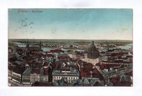 Künstler Ak Dresden Panorama 1910