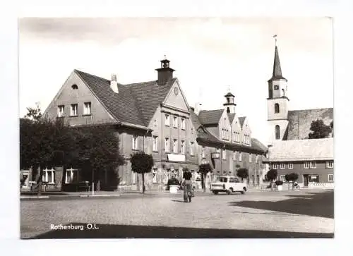 Foto Ak Rothenburg OL Kreis Niesky Rathaus 1982