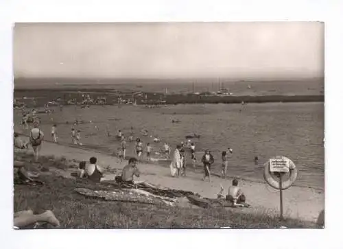 Foto Ak Kollm Kreis Niesky Stausee Quitzdorf Badestrand 1982