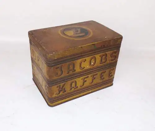 Jacobs Kaffee Blechdose um 1930 er Metalldose Box Reklame Sammler