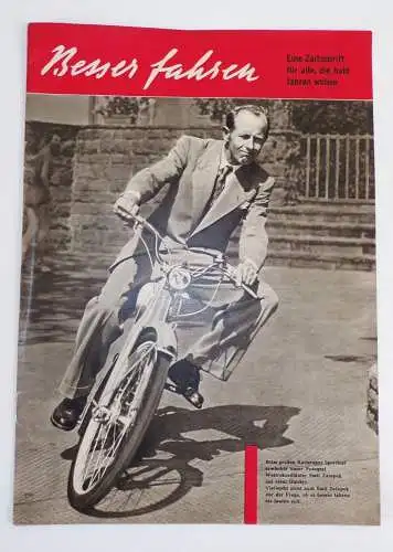 NSU Motorrad Zeitschrift Besser fahren um 1955