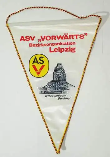 DDR Wimpel ASV Vorwärts Bezirksorganisation Leipzig Völkerschlacht Denkmal