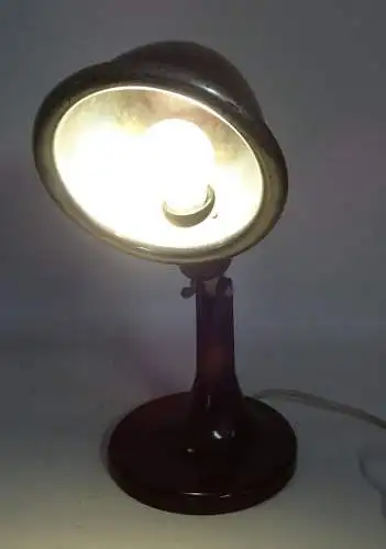 Art Deco Bakelit Tischlampe Schreibtischlampe Höhensonne Wärmelampe Lampe Deko