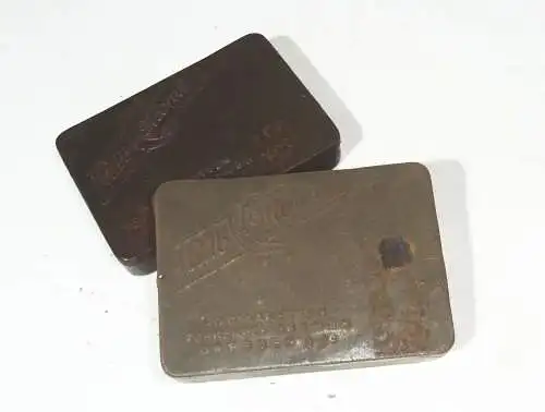 Alte Blechdose Halbmond Cigaretten Türkenperle Dresden Vorkrieg Vintage 