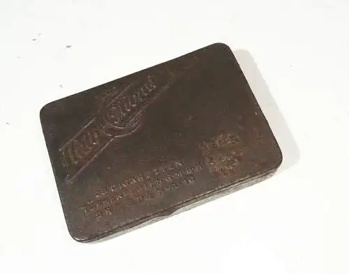 Alte Blechdose Halbmond Cigaretten Türkenperle Dresden Vorkrieg Vintage 
