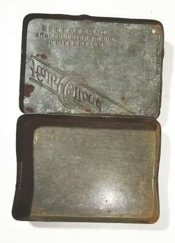 Alte Blechdose Halbmond Cigaretten Türkenperle Dresden Vorkrieg Vintage 