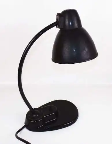 Alte Schreibtischlampe Büroleuchte E27 IKA LBL Bakelit Schwarz Bauhaus