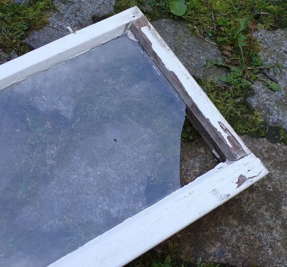 Altes Sprossenfenster Holz Dekoration Fenster 3