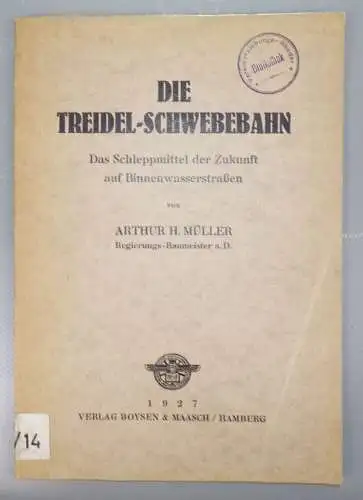Die Treidel Schwebebahn Das Schleppmittel der Zukunft auf Binnenwasserstraßen