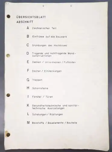 Leitblätter für Konstruktionen im Hochbau 1973 Neustrelitz Architektur Günter Hi