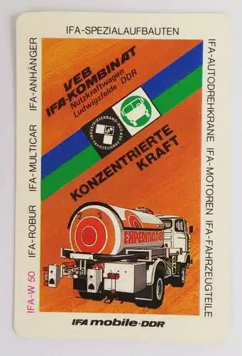 Taschenkalender IFA Mobile 1986 Reklame