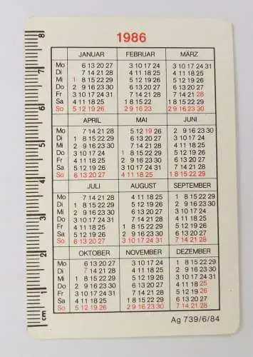 Taschenkalender IFA Mobile 1986 Reklame