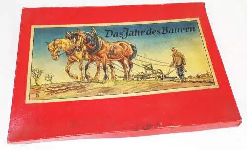 Altes RUHA Brettspiel Das Jahr des Bauern 1959