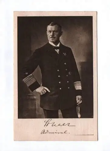 Ak Der Chef der Hochseestreitkräfte Scheer Admiral 1918