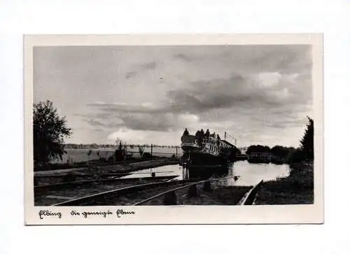 Foto Ak Elbing Die geneigte Ebene Boot zu Wasser Elblag Polen Ostpreußen