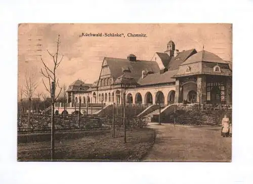 Ak Küchwald Schänke Chemnitz 1911