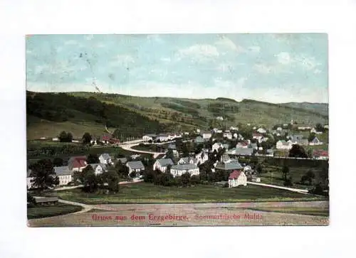 Ak Gruss aus dem Erzgebirge 1911 Sommerfrische Mulda