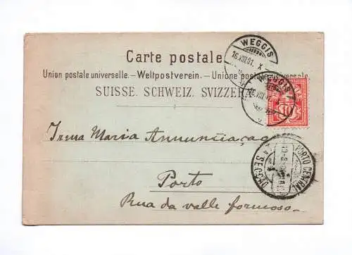 Ak Pension Frohburg Weggis 1901 Schweiz