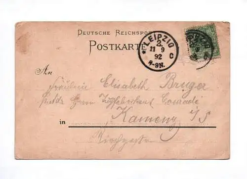 Ak Gruss aus Etablissement Battenberg 1892 Vorläufer