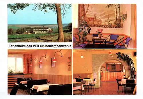 Ak Ferienheim des VEB Grubenlampenwerke 1981 Cranzahl Kreis Annaberg