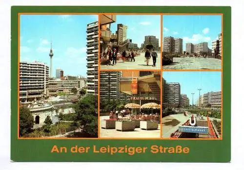 Ak An der Leipziger Straße 1984 Berlin Hauptstadt der DDR