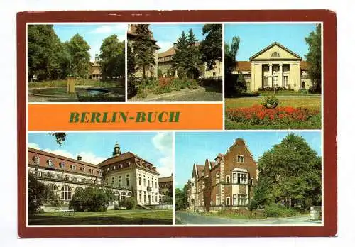 Ak Berlin Buch 1985 Hauptstadt der DDR Brunnen und Kulturhaus