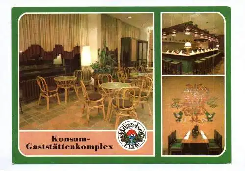 Ak Konsum Gaststättenkomplex 1983 Berlin Müggelseeperle