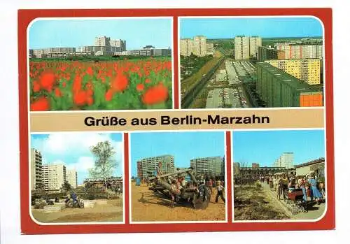 Ak Grüße aus Berlin Marzahn 1984 Hauptstadt der DDR
