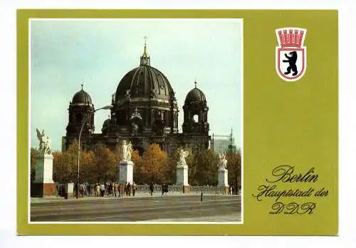 Ak Berlin Hauptstadt der DDR 1984 Skulpturen Marx Engels Brücke