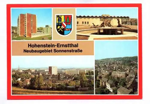 Ak Hohenstein Ernstthal 1983 Neubaugebiet Sonnenstraße