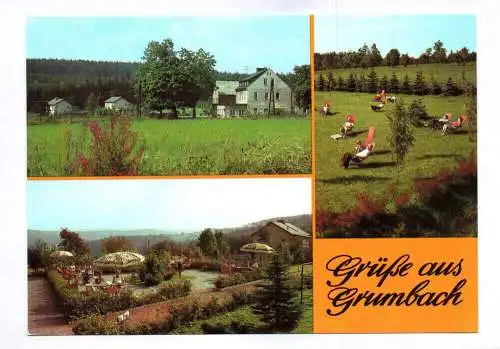 Ak Grüße aus Grumbach 1984 Kreis Annaberg