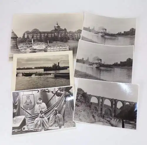 Foto Lot Raddampfer Elbe Dampfschiff 1950 1960er Dresden