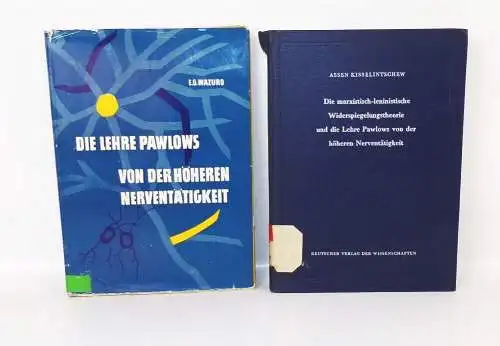 Pawlow höhere Nerventätigkeit 2 Bücher DDR Ausgaben