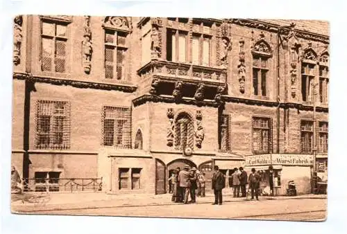 Ak Breslau Rathaus mit Eingang Schweidnitzer Keller 1915 Feldpost
